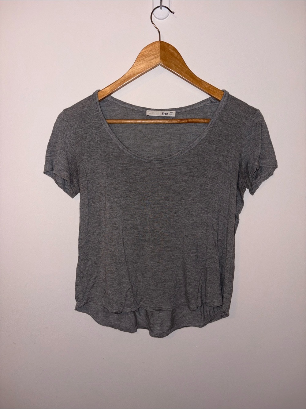 Wilfred free - Gray Scoop Neck Women's Top